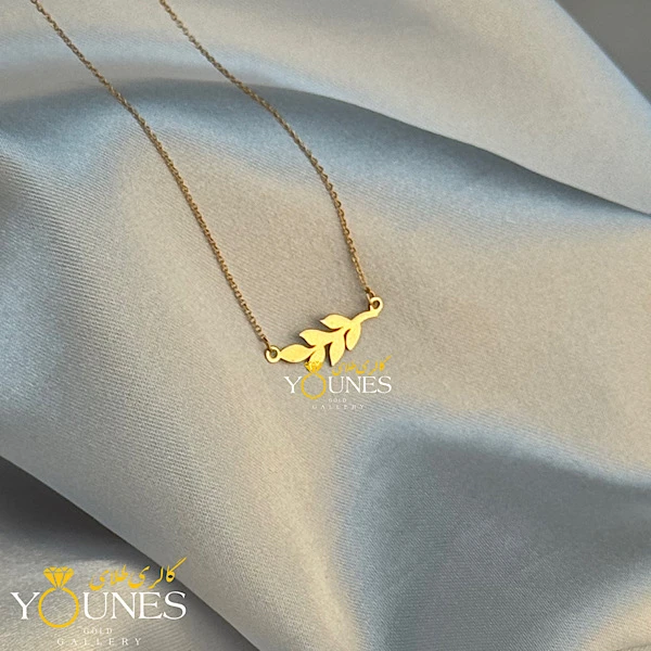 گردنبند گندم مینیمال طلا